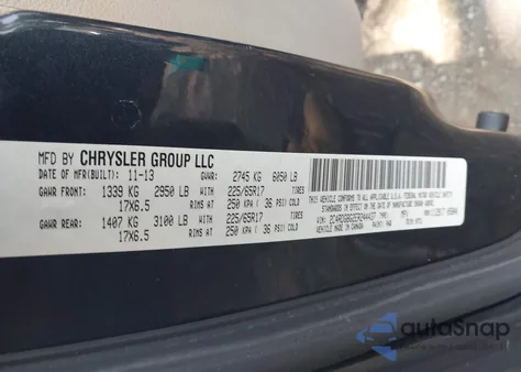2014 Dodge Grand Caravan Se from USA, damaged, VIN 2C4RDGBG2ER244437